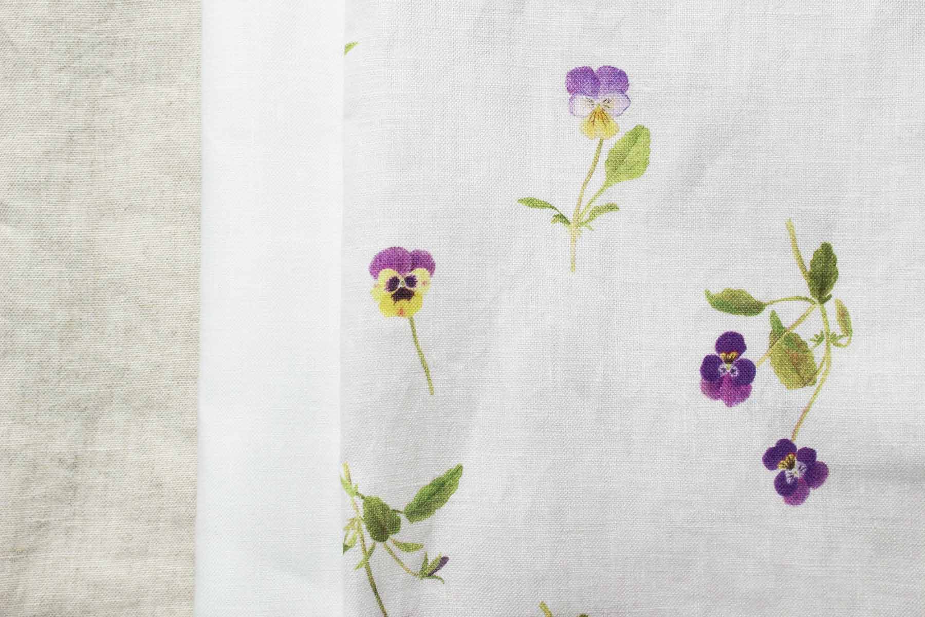 LINNET linen print Viola LINNETリネンプリント ビオラ<br>ブルーベリー